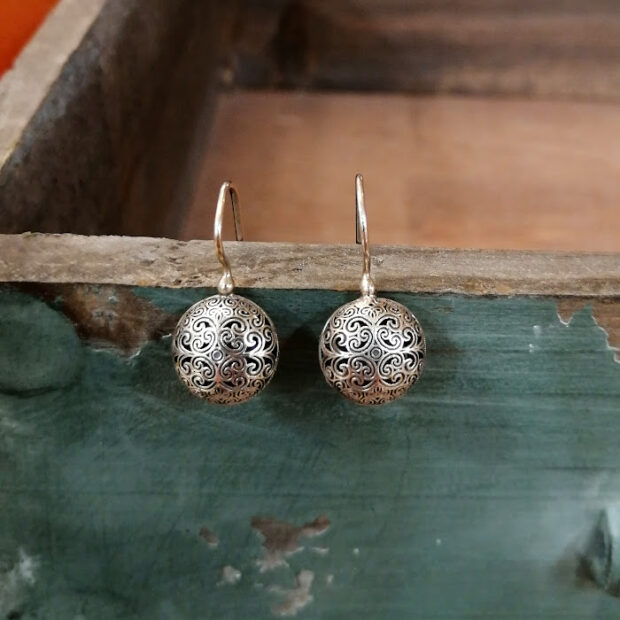 Handmade silver earrings