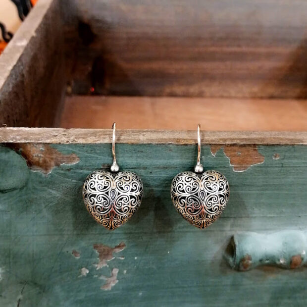 Χειροποίητα ασημένια σκουλαρίκια "Gerochristo Jewelry"