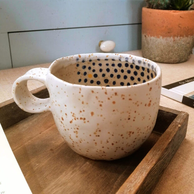 Ceramic handmade large cup